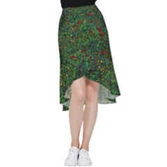 Grass Nature Meadow Frill Hi Low Chiffon Skirt by Loisa77