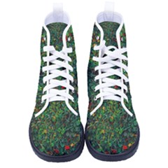 Grass Nature Meadow Men s High-top Canvas Sneakers by Loisa77