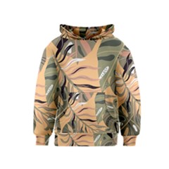 Leaves Monstera Picture Print Pattern Kids  Pullover Hoodie