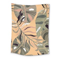 Leaves Monstera Picture Print Pattern Medium Tapestry