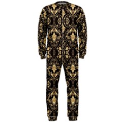 Vintage Batik Art Architecture Pattern Onepiece Jumpsuit (men)