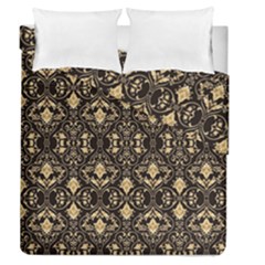 Vintage Batik Art Architecture Pattern Duvet Cover Double Side (queen Size) by Ravend