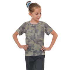 Geometric Bliss Print Pattern Design Kids  Mesh Piece T-shirt