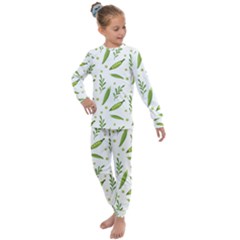 Peas Pattern 10 Kids  Long Sleeve Set 