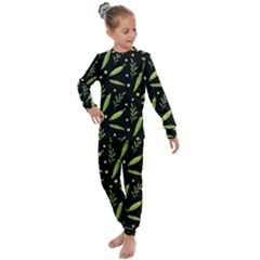 Peas Pattern 12 Kids  Long Sleeve Set 