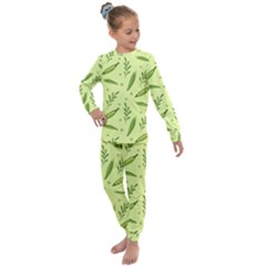 Peas Pattern 9 Kids  Long Sleeve Set 