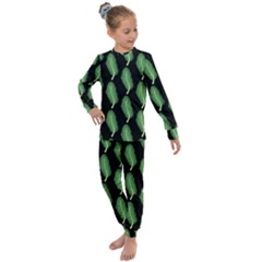 Kale Pattern 6 Kids  Long Sleeve Set 