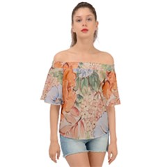 Garden Off Shoulder Short Sleeve Top