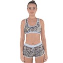 Fossilized Seashell Texture Print Design Bk Racerback Boyleg Bikini Set View1