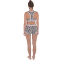 Fossilized Seashell Texture Print Design Bk Racerback Boyleg Bikini Set View2