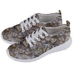 Fossilized Seashell Texture Print Design Bk Men s Lightweight Sports Shoes by dflcprintsclothing