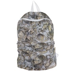 Fossilized Seashell Texture Print Design Bk Foldable Lightweight Backpack by dflcprintsclothing