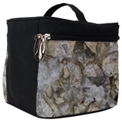 Fossilized Seashell Texture Print Design Bk Make Up Travel Bag (big) by dflcprintsclothing