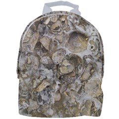 Fossilized Seashell Texture Print Design Bk Mini Full Print Backpack by dflcprintsclothing