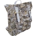 Fossilized Seashell Texture Print Design Bk Buckle Up Backpack View2