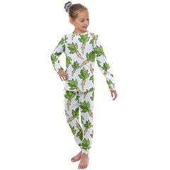 Horseradish Pattern 1 Kids  Long Sleeve Set 