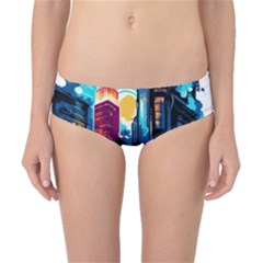 City Rose 2-gigapixel-art-scale-4 00x Classic Bikini Bottoms by BrightWear