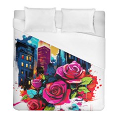 City Rose 2-gigapixel-art-scale-4 00x Duvet Cover (full/ Double Size) by BrightWear