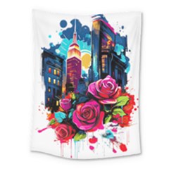 City Rose 2-gigapixel-art-scale-4 00x Medium Tapestry