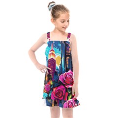 City Rose 2-gigapixel-art-scale-4 00x Kids  Overall Dress by BrightWear