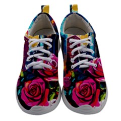 City Rose 2-gigapixel-art-scale-4 00x Women Athletic Shoes by BrightWear