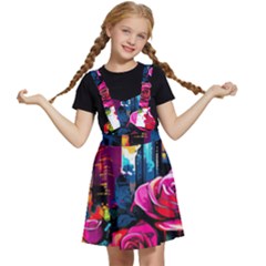 City Rose 2-gigapixel-art-scale-4 00x Kids  Apron Dress by BrightWear