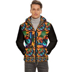 45207 Mirror28 Men s Hooded Quilted Jacket by tunjiolaseni