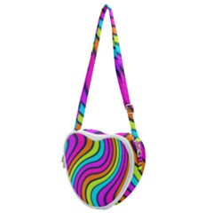 Swirl Twirl Design Pattern Waves Heart Shoulder Bag by Loisa77