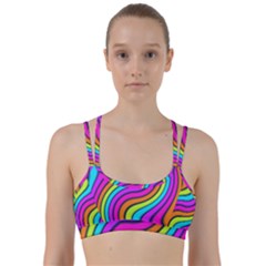 Swirl Twirl Design Pattern Waves Line Them Up Sports Bra by Loisa77