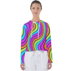 Swirl Twirl Design Pattern Waves Women s Slouchy Sweat by Loisa77