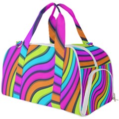 Swirl Twirl Design Pattern Waves Burner Gym Duffle Bag by Loisa77