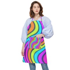 Swirl Twirl Design Pattern Waves Pocket Apron by Loisa77