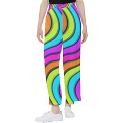 Swirl Twirl Design Pattern Waves Women s Pants  by Loisa77