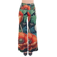 Flower Poppies So Vintage Palazzo Pants by Loisa77