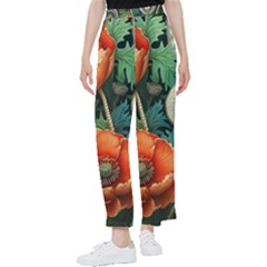 Flower Poppies Women s Pants  by Loisa77