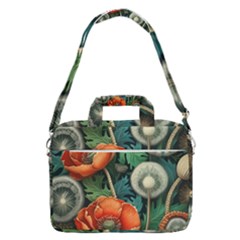 Flower Poppies Macbook Pro 15  Shoulder Laptop Bag by Loisa77