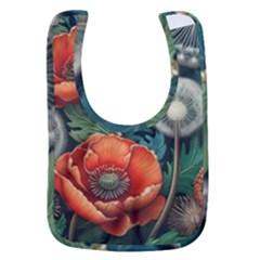 Flower Poppies Baby Bib by Loisa77