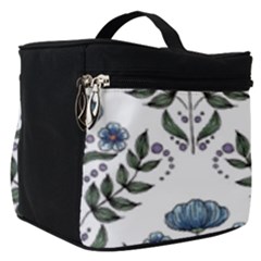 Flower Seamless Pattern Victorian Make Up Travel Bag (small)