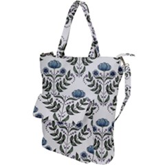 Flower Seamless Pattern Victorian Shoulder Tote Bag