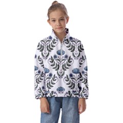 Flower Seamless Pattern Victorian Kids  Half Zip Hoodie