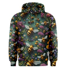 Bees Colony Flowers Men s Core Hoodie