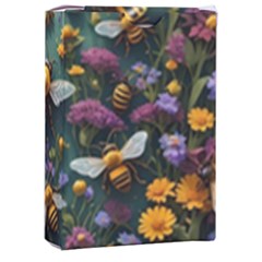 Bees Colony Flowers Playing Cards Single Design (rectangle) With Custom Box