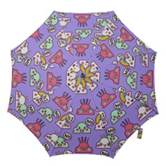 Cloud Seamless Pattern Hook Handle Umbrellas (medium) by Apen