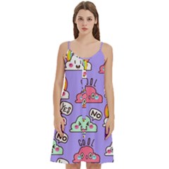 Cloud Seamless Pattern Women s Spaghetti Strap Pullover Cami Dress by Apen