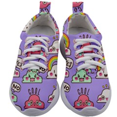 Cloud Seamless Pattern Kids Athletic Shoes by Apen