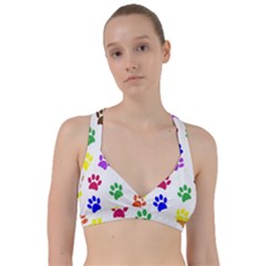 Pawprints Paw Prints Paw Animal Sweetheart Sports Bra by Apen