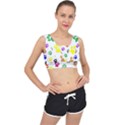 Pawprints Paw Prints Paw Animal V-Back Sports Bra View1