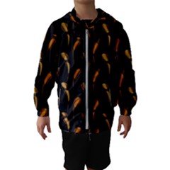 Abstract Art Pattern Warm Colors Kids  Hooded Windbreaker