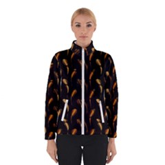 Abstract Art Pattern Warm Colors Women s Bomber Jacket