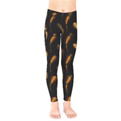 Abstract Art Pattern Warm Colors Kids  Classic Winter Leggings